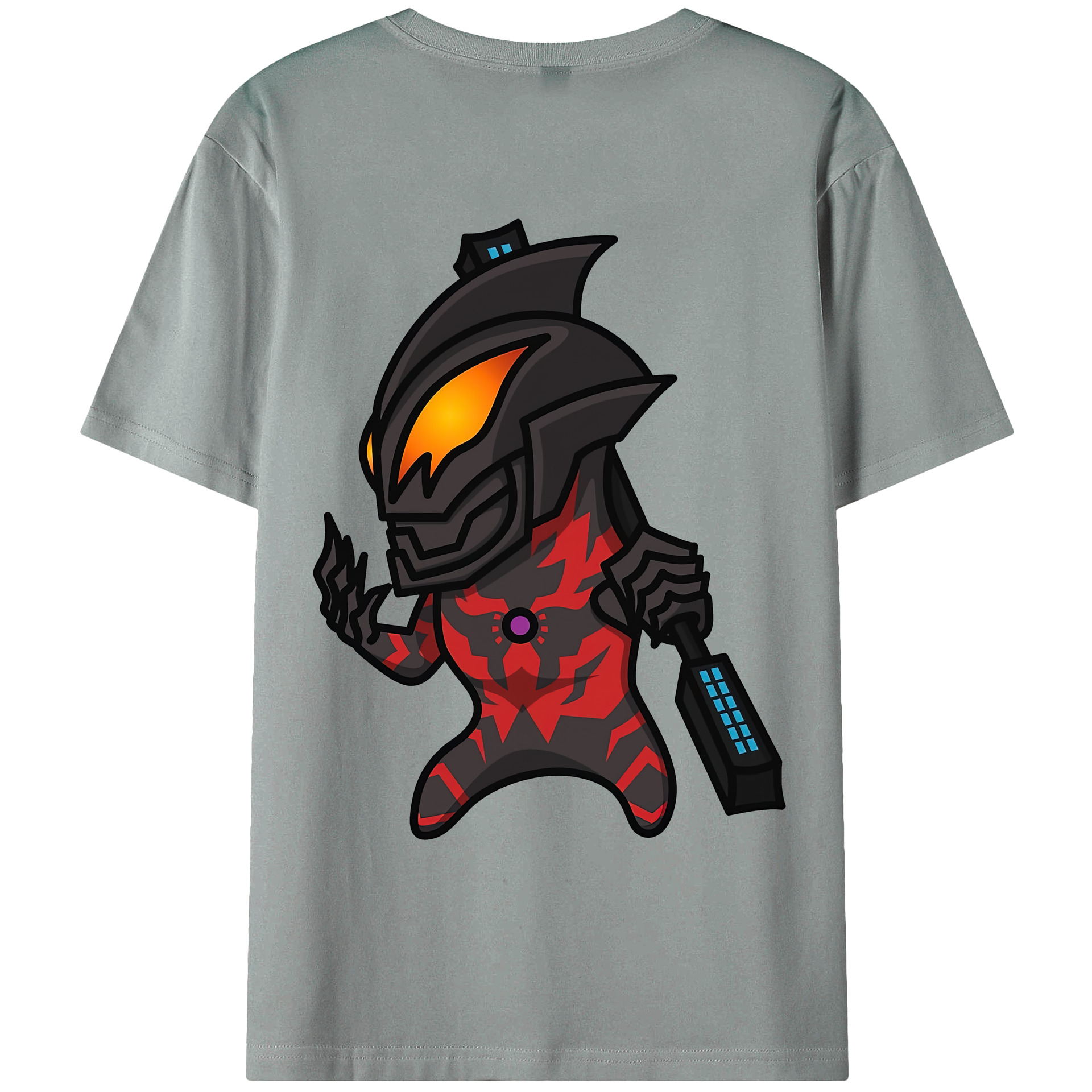 （画像用） ウルトラマン Ultraman 綿100％ メンズ半袖Tシャツ（バックプリント） 通気性